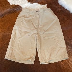 Lands End Tan Khaki Shorts NWT